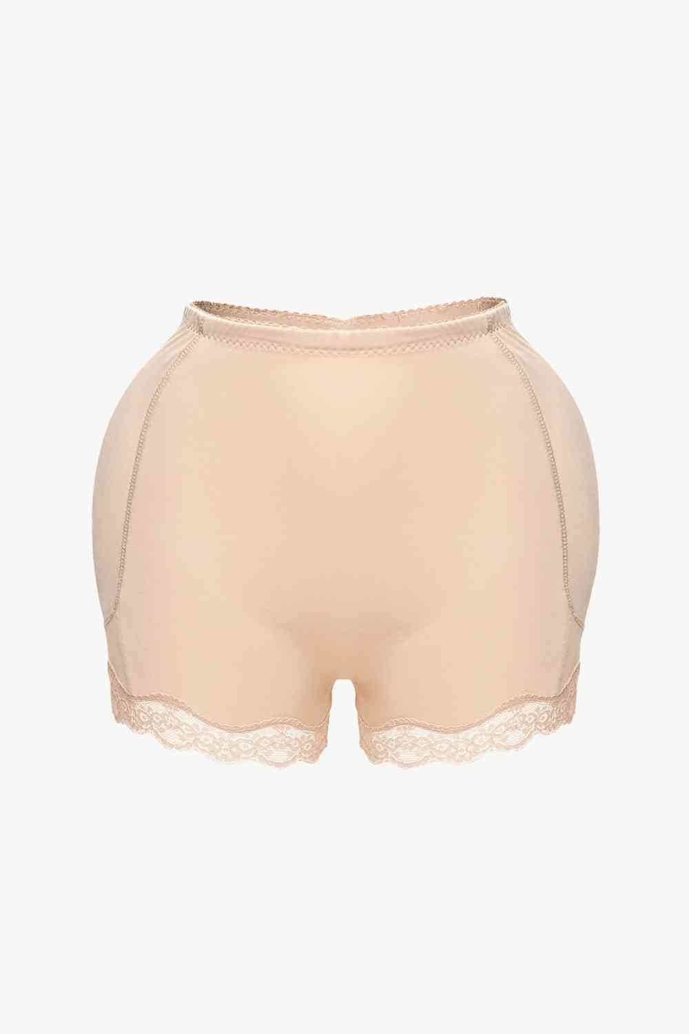 Full Size Lace Trim Shaping Shorts
