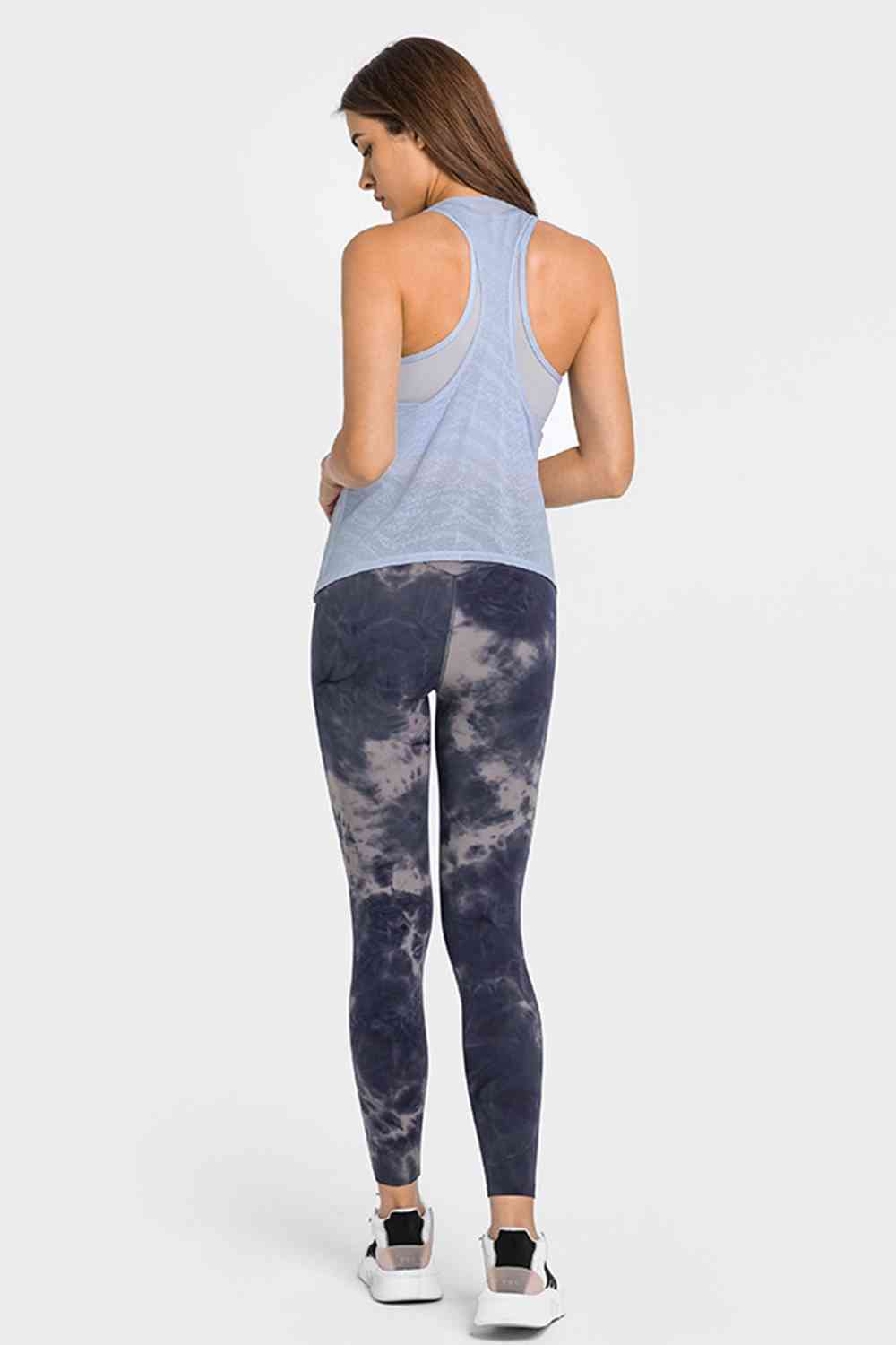 Spliced Mesh Racer Back Tank