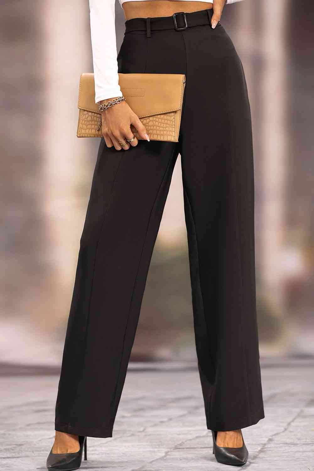 Long Loose Fit Straight Pants