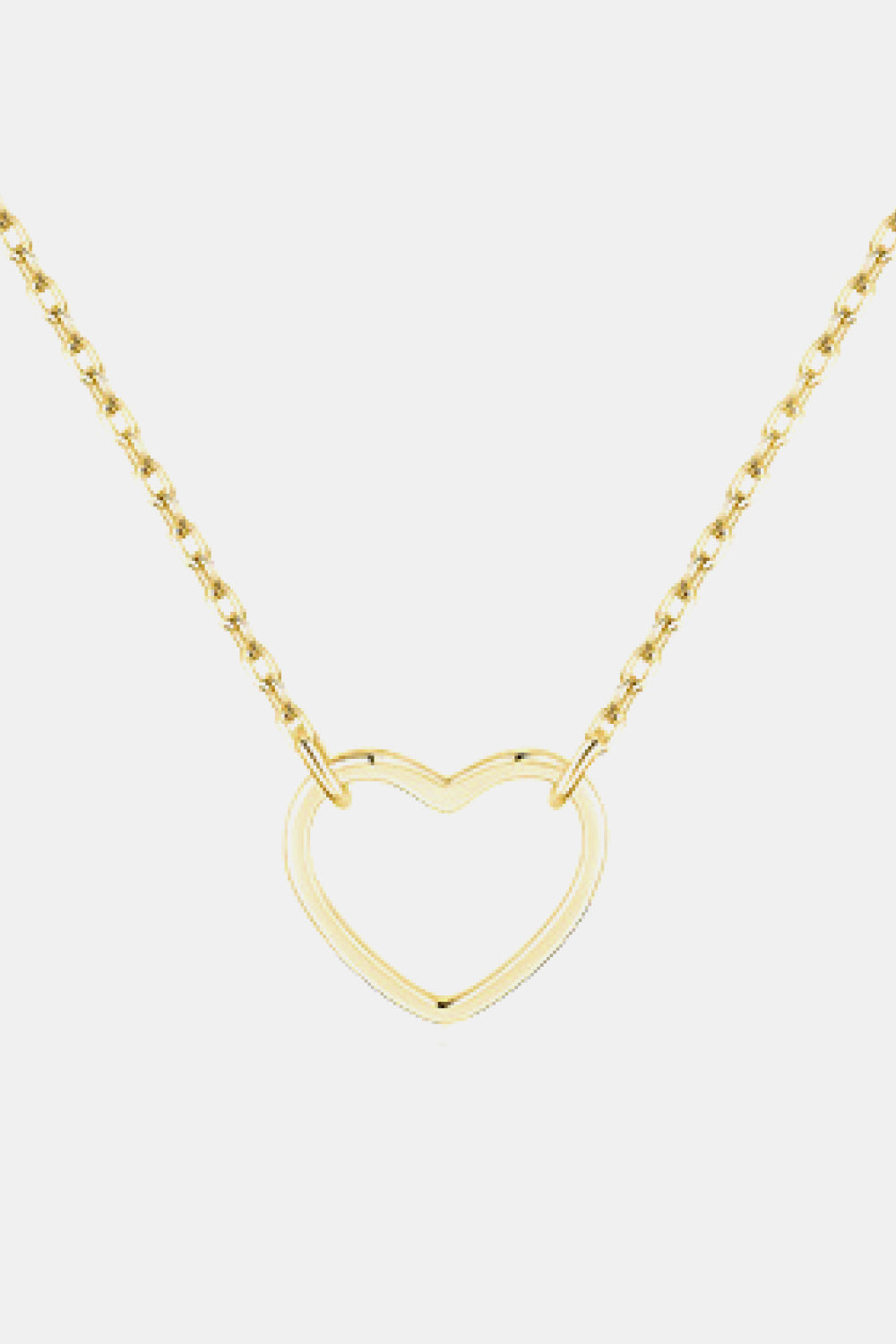 925 Sterling Silver Heart Shape Pendant Necklace